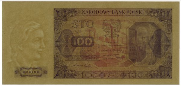 100 złotych, 1.07.1948; bez oznaczenia serii i n