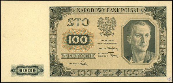 100 złotych, 1.07.1948