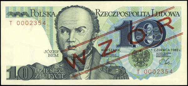 10 złotych, 1.06.1982