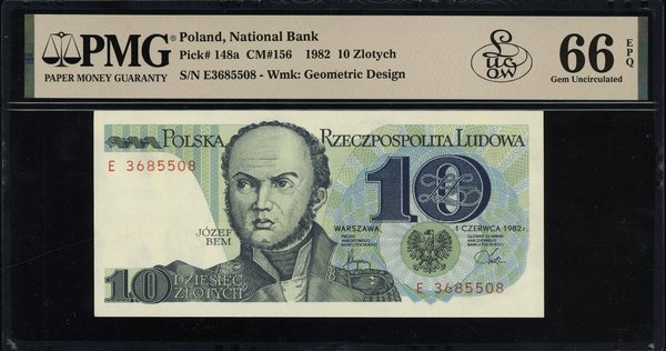 10 złotych, 1.06.1982