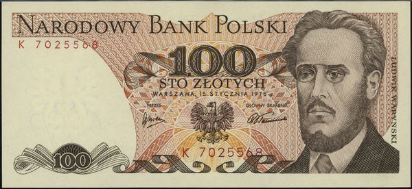 100 złotych, 15.01.1975