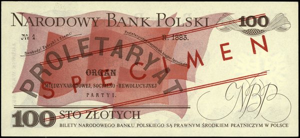 100 złotych, 1.06.1979; seria EU, numeracja 0000