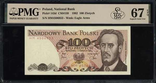 100 złotych, 1.06.1982