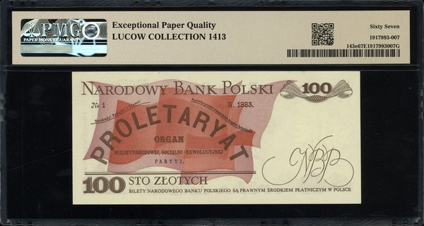 100 złotych, 1.06.1986