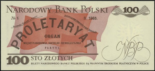 100 złotych, 1.12.1988; seria PN, numeracja 2430