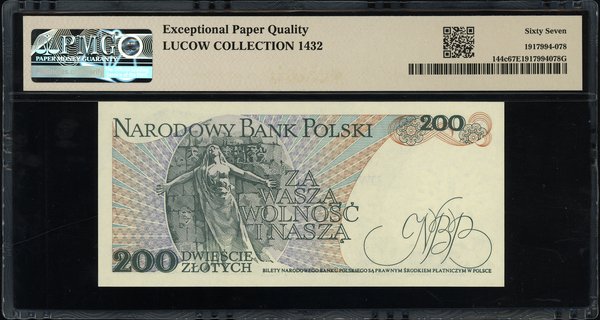 200 złotych, 1.06.1986; seria CR, numeracja 0406