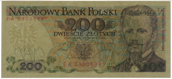 200 złotych, 1.06.1986