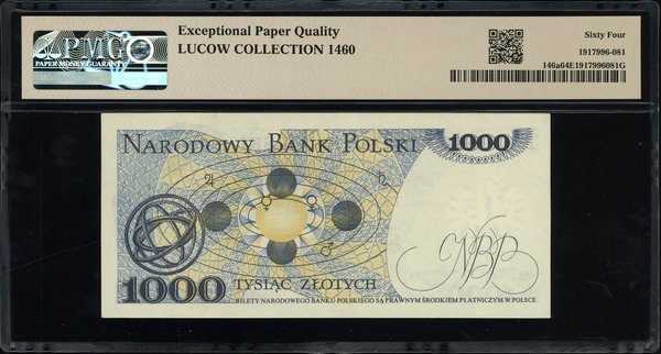 1.000 złotych, 2.07.1975; esktremalnie rzadka se