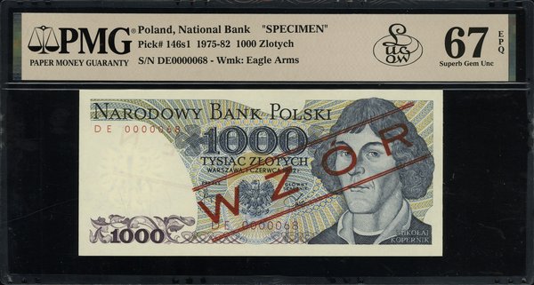 1.000 złotych, 1.06.1982; seria DE, numeracja 00