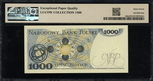 1.000 złotych, 1.06.1982; rzadka seria DD, numer