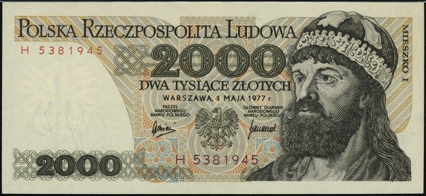 2.000 złotych, 1.05.1977