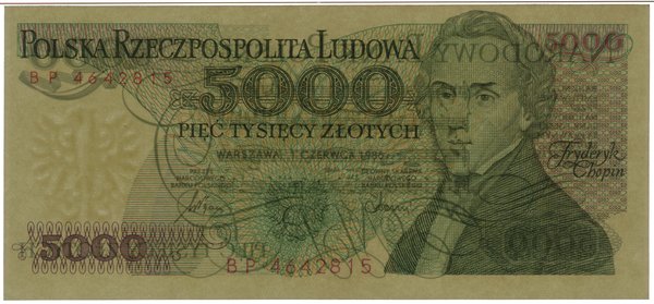 5.000 złotych, 1.06.1986