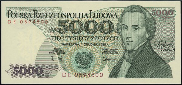 5.000 złotych, 1.12.1988