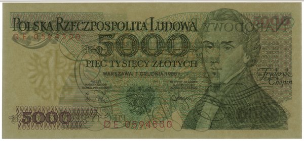 5.000 złotych, 1.12.1988