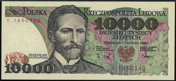 10.000 złotych, 1.12.1988