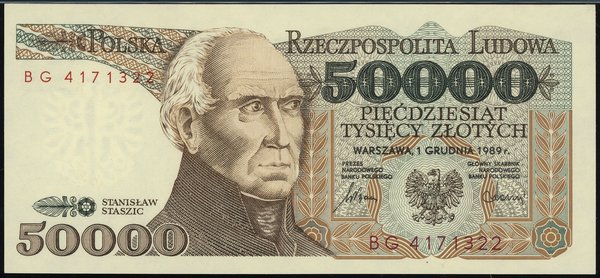 50.000 złotych, 1.12.1989