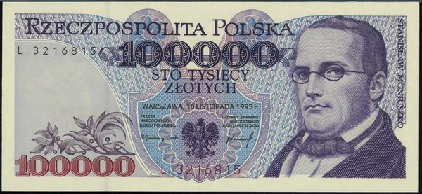 100.000 złotych, 16.11.1993