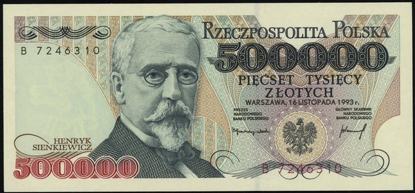 500.000 złotych, 16.11.1993