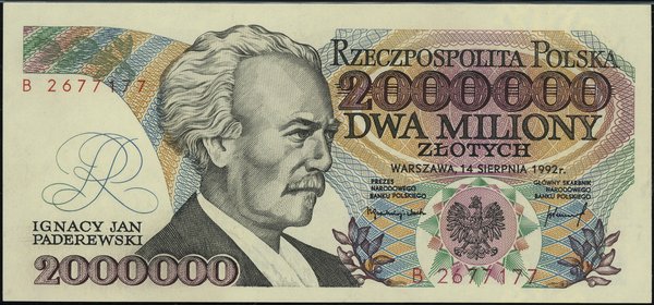 2.000.000 złotych, 14.08.1992