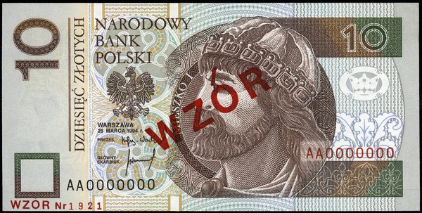 10 złotych, 25.03.1994