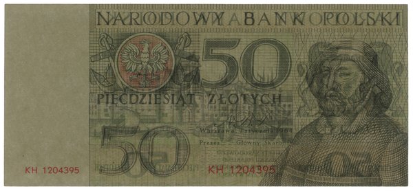 50 złotych, 2.01.1964; seria KH, numeracja 12043