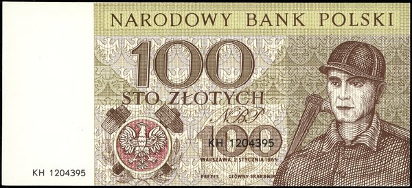 100 złotych, 2.01.1965