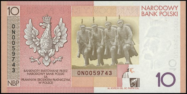 10 złotych, 1.06.2008