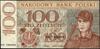 100 złotych, 2.01.1965; seria KH, numeracja 1204395, próba kolorystyczna, papier ze znakami wodnym..