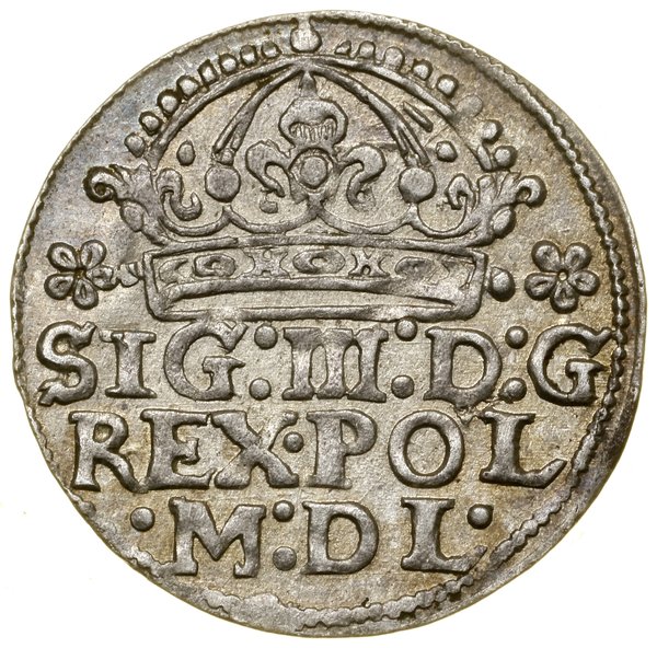 Grosz, 1613, Kraków; Kop. 801, Kopicki (ZIIIW) 3