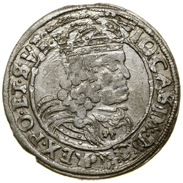 Szóstak, 1662 GBA, Lwów; herb Ślepowron i końców