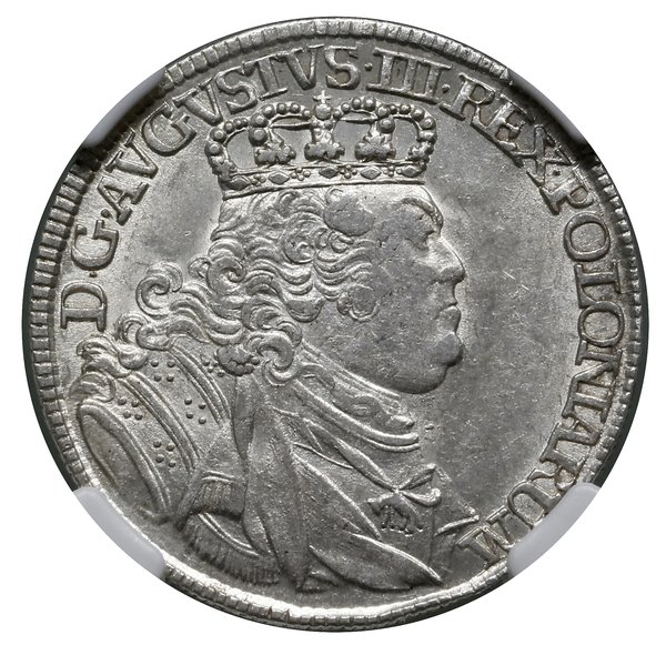 Ort, 1754 EC, Lipsk; szerokie popiersie władcy, 