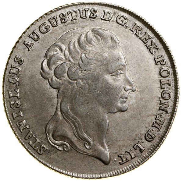 Talar sześciozłotowy, 1794, Warszawa; Aw: Głowa 