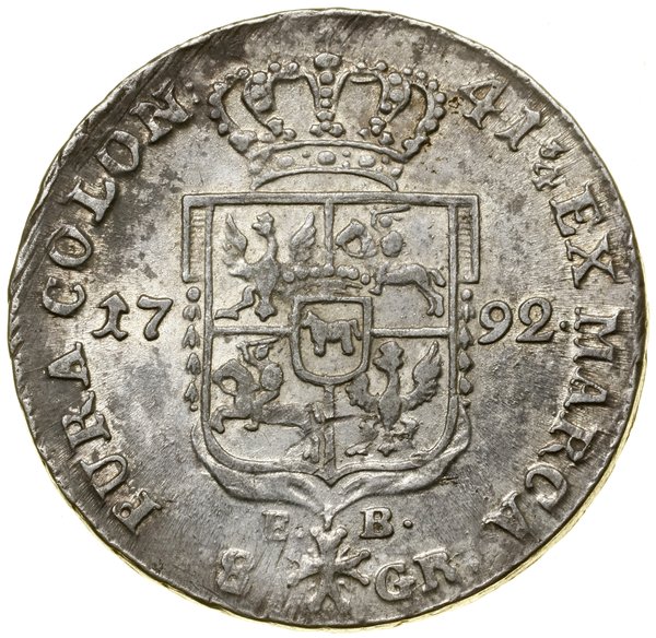 Dwuzłotówka (8 groszy), 1792 EB, Warszawa