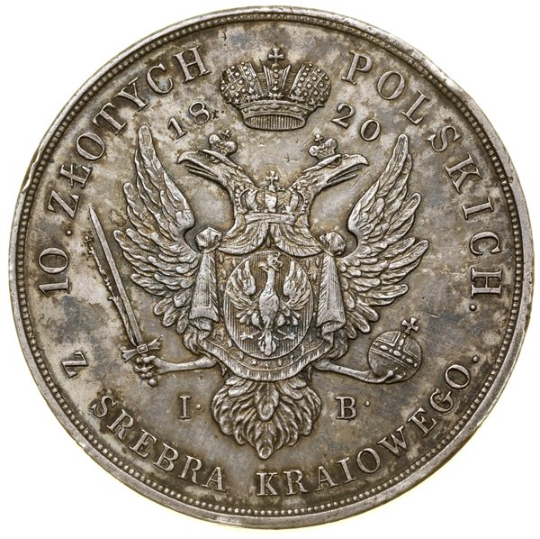 10 złotych, 1820 IB, Warszawa