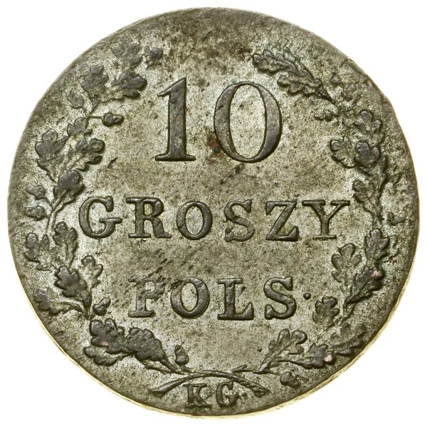 10 groszy, 1831 KG, Warszawa