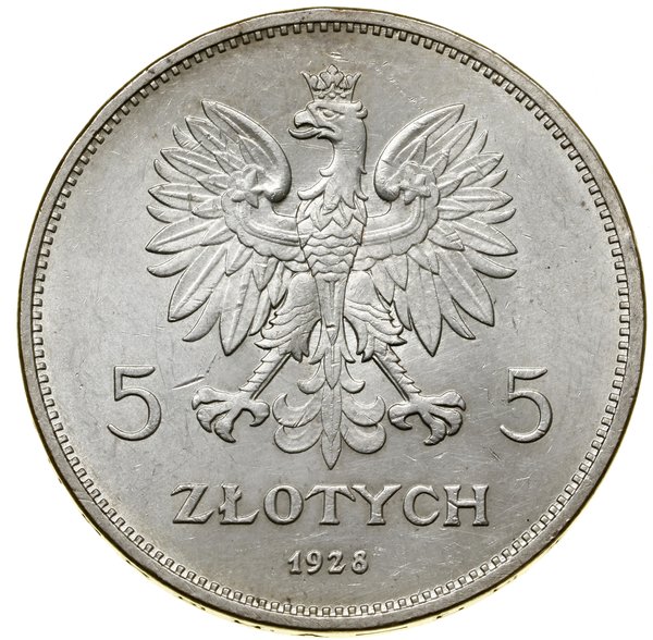 5 złotych, 1928, Bruksela