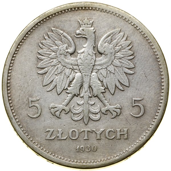 5 złotych, 1930, Warszawa