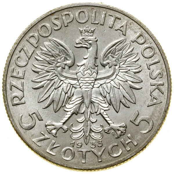 5 złotych, 1933, Warszawa