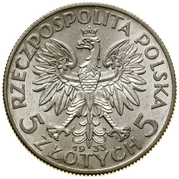 5 złotych, 1933, Warszawa