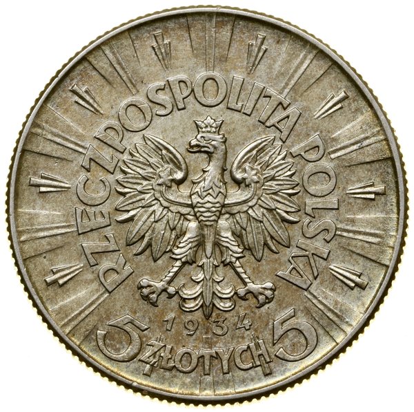 5 złotych, 1934, Warszawa