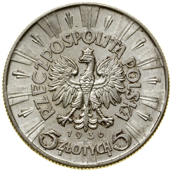 5 złotych, 1936, Warszawa