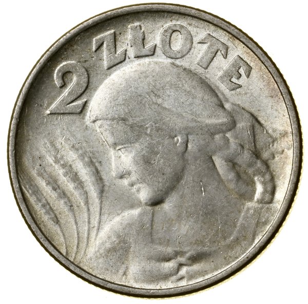 2 złote, 1924, Filadelfia; Popiersie kobiety z k