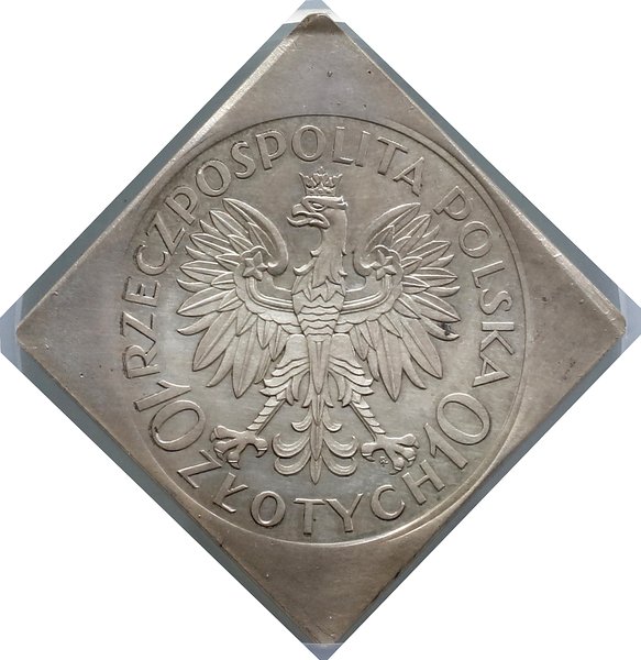 Klipa 10 złotych, 1933, Warszawa