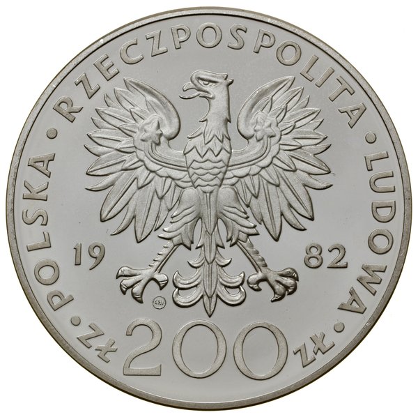 200 złotych, 1982, Szwajcaria; Jan Paweł II; Par