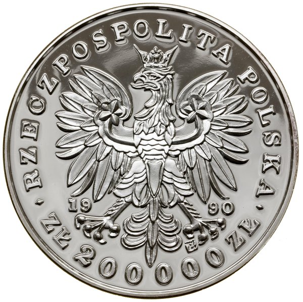 200.000 złotych, 1990, Solidarity Mint (USA)