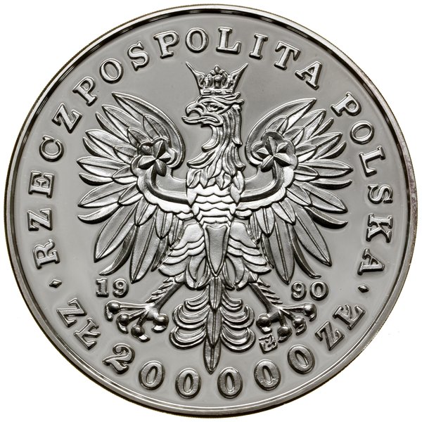 200.000 złotych, 1990, Solidarity Mint (USA)