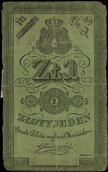 1 złoty, 1831, Warszawa