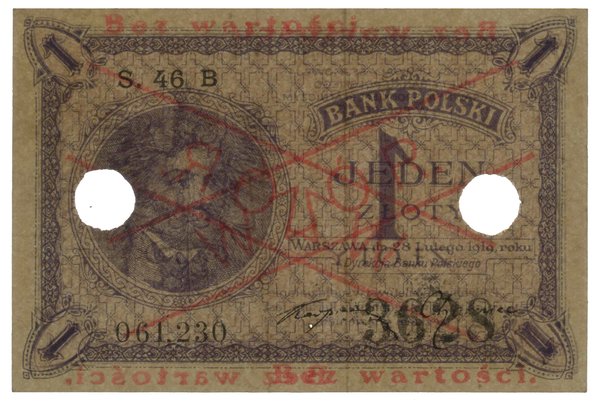 1 złoty, 28.02.1919