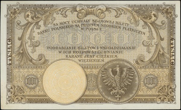 1.000 złotych, 28.02.1919