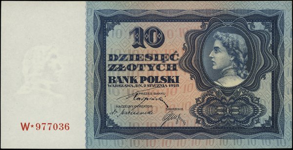 10 złotych, 2.01.1928